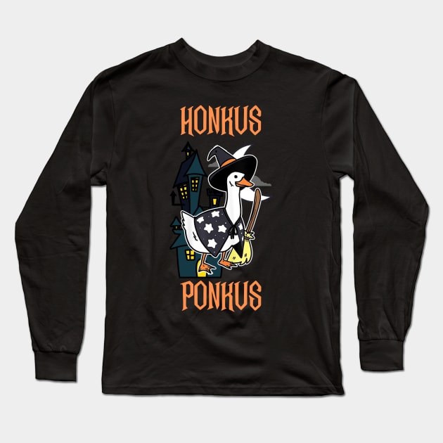 Honkus Ponkus | Honkus Ponkus Duck | Halloween Long Sleeve T-Shirt by OrionBlue